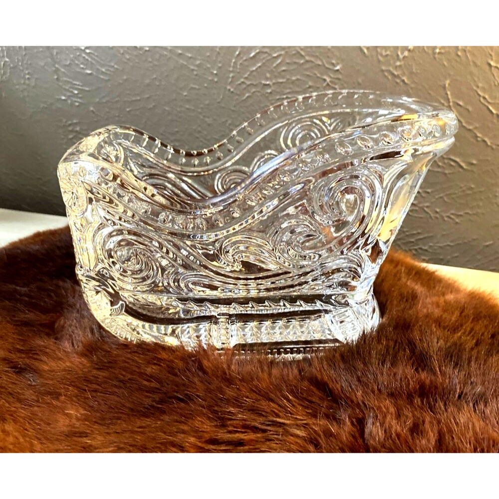 Vintage Avon Lead Crystal Sled